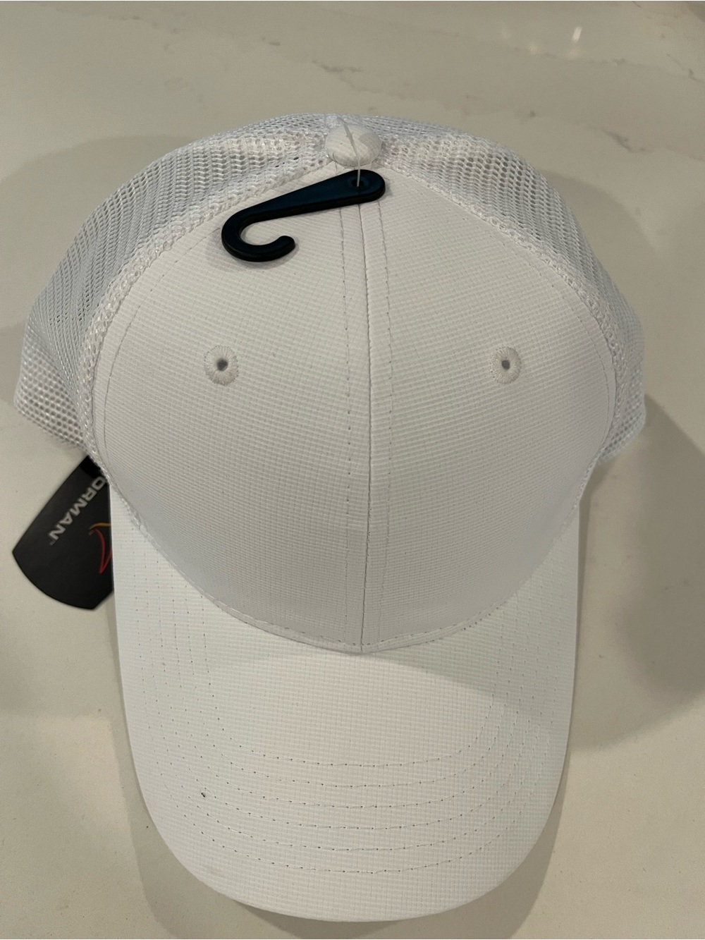 Greg Norman Collection White Mesh Back Trucker Cap NWT 🦈 ⛳️